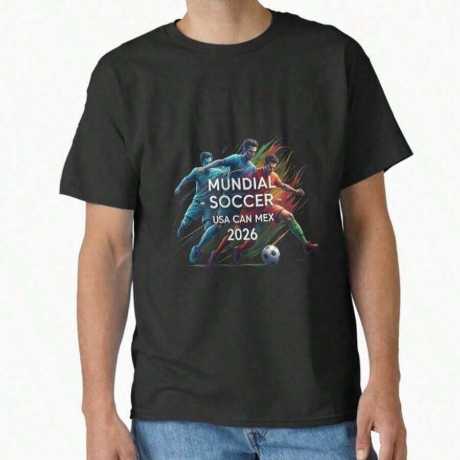 Camiseta Clásica Mundial de Fútbol 2026 - Negro 3 - Ver 1