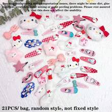 30PCS/50PCS Phụ kiện tóc Sanrio HelloKitty màu hồng, kẹp tóc Kitty viền, kẹp tóc, quà tặng Valentine cho bạn gái, bộ kẹp tóc HelloKitty bông hồng dễ thương, phụ kiện tóc hoạt hình, kẹp tóc bên,, quà tặng phụ kiện tóc tiệc cưới - kẹp tóc - Xem 16