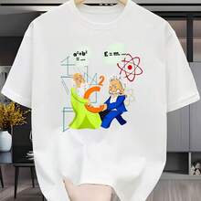 Camiseta impresa para hombres y mujeres - Blanco - Ver 1