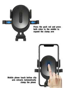 1pc Suction Cup Car Phone Holder, Suction Cup Car Phone Mount, Phone Stand, Dashboard And Windshield Installation, Adjustable Arm, Easy Installation - Multicolor - View 6