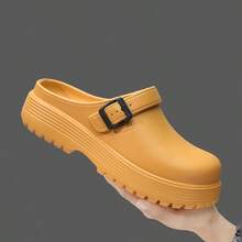 Sandal Selop EVA Anti Selip, Tahan Air, dan Tahan Minyak, Cocok untuk Penggunaan Kasual, Kantor, Dapur, Perawat, dan Medis. - Mustard Yellow - View 1