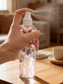 Bow Pattern Travel Spray Bottle - Multifunctional Fine Mist Spray Bottle, Suitable For Travel; Can Be Used As Makeup Remover Dispenser, Hair Spray Bottle Or Continuous Sprayer, Meeting Hair Styling, Plant Watering And Facial Hydration Needs. - Multicolor - View 4