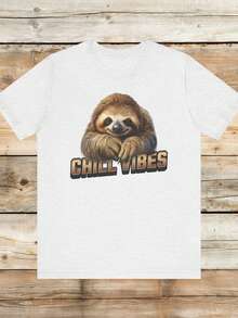 Chill Vibes other T1S1Hirt, Animal Lover Relax Wear. - Blanco - Ver 2