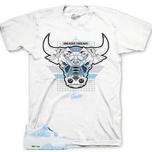 Camisetas a juego con el modelo Retro 4 Forget Me Not AJ4 Aluminum - Camiseta War Bully Sneaker - forma - Ver 1