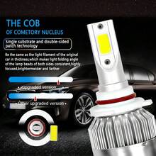2个45000流明CANBUS H7 LED大灯，300W CANBUS无故障车灯，6500K，H1 H3 H4 H11 9005 HB3 9006 HB4，12V/24V - C6 - 查看 2