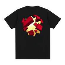 Camiseta vintage Bloxxer, moderna, holgada, estilo Y2K, casual, de algodón, para hombre y mujer. Camiseta nueva de algodón suave de 220 g para hombre y mujer, confeccionada con un tejido premium duradero y agradable al tacto, ideal para todo tipo de cuerpo y para uso diario. Camisetas casuales transpirables y ligeras, conjuntos elegantes para otoño, perfectas para el día a día, actividades al aire libre, viajes, vacaciones y fiestas temáticas durante todo el año. - Negro - Ver 1