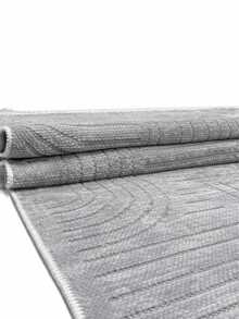 Modena Scandinavian Washable Chenille Rug With Fringes, Non-Slip Backing For Hallway, Living Room - Dark Grey - View 5