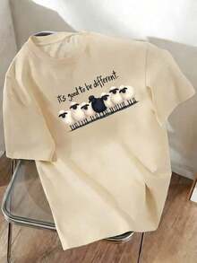 Women T-Shirts - Apricot - View 6