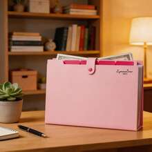 5/8 Pocket Accordion File Folder, Student Test Paper Storage Bag, A4 Document Holder, Large Capacity Letter Pattern, Random Expandable File Folder, Minimalist Multi-Layer Accordion File Folder, Suitable For Office, School File Storage, Back To School, Stationery - Multiple Styles 1 - View 9