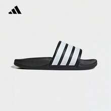 Adidas 男女鞋ADILETTE COMFORT 2.0運動休閒拖鞋 - 黑與白 - 查看 3
