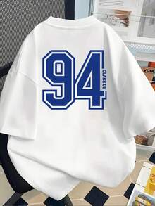 Clase de 94, Camiseta con Estampado CLASS OF 94, Manga Corta, Cuello Redondo, Top Casual para Primavera Verano, Ropa de Mujer Y2k, Camiseta - Negro - Ver 2