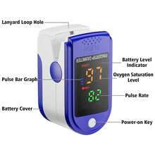 Precision Pulse Oximeter - Monitor Your Health In Real Time And Easily Keep Track Of Your Physical Condition-Perfect For Home And Fitness Use! (Navy Blue) ﻿ - View 4