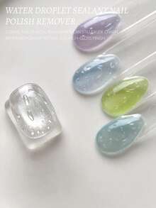 MISSMONDAY 15ml 夏季透明3D水滴免洗造型凝胶 LED/UV美甲水滴封层 3D透明沙龙专用美甲 - 無色 - 查看 5