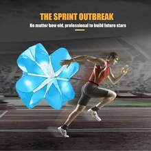 EastyGold Running Speed Chute Resistance Parachute 56 Inch Powerchute Umbrella Training Sprint Power Soccer Trainer For Runner, Football, Soccer Drilling - White - View 5