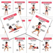 Bộ thẻ hướng dẫn tập luyện cơ mông không cần dụng cụ - Bộ bài tập thể hình minh họa, bao gồm hướng dẫn từng bước | Thẻ tập luyện tại nhà giúp tăng cường sức mạnh cơ mông và phần thân dưới. - A - Xem 6