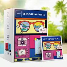 100pcs Anti-Fog Glasses Cleaning Wipes, Wet Wipes, Anti-Fog Agents, Disposable Lens Cleaning Cloth, Camera Lens, Long-Lasting Cleaning Wet Wipes For Computer Screen, Mobile Phone Screen, Mirror, Glass, Travel Essential - Multicolor 3 - View 7