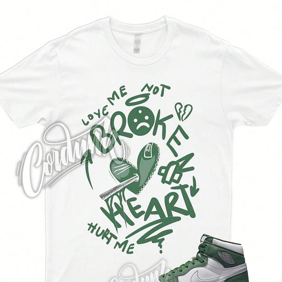 Camiseta ROTA para combinar con 1 Retro Gorge Green High Metallic Silver White Pine George - forma - Ver 1