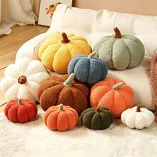 1pc Plush Pumpkin Throw Pillow, Creative Sofa Cushion, Pumpkin Pillow, Indoor Plush Doll, Random Color, Perfect Gift, Holiday Gift, Doll - Multicolor - View 2