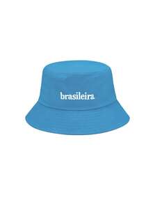 1 buah Topi Ember Wanita Motif Huruf, Topi Lipat Bertepi Lebar Pelindung Matahari untuk Pantai dan Aktivitas Luar Ruangan, Hadiah & Penggunaan Sehari-hari - MultiWarna - View 7