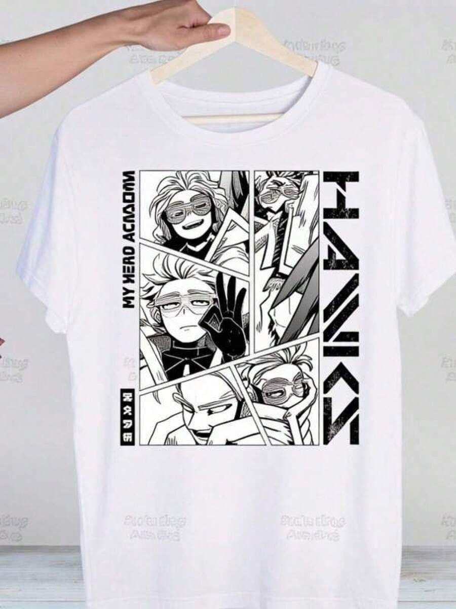 Camisetas estampadas para mujerFashion-FashionMy Hero Academia Hip Hop Streetwear T Shirt Harajuku Todoroki TShirts Short Sleeve Casual Bakugou Deku Anime T-Shirt Tops 72488 Graphic Tees Men,Camiseta gráfica para hombre,Top de estilo urbano hip-hop,Camiseta holgada de estilo retro para hombre,blusas para mujer,La elección perfecta para tus atuendos de San Valentín - Blanco - Ver 1