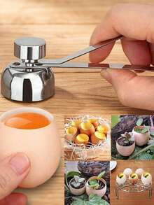 Stainless Steel Kitchen Tool Egg Cracker Egg Opener Glutinous Rice Egg Shell Cutter Creative Egg Opener - View 6