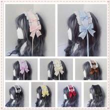 1件萬聖節女性多色蝴蝶結裝飾可愛蘿莉塔髮箍，適合日常穿著、Cosplay、派對、聖誕節、萬聖節 - 彩色 - 查看 8
