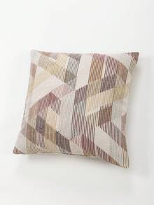 1 pieza Funda de cojín cuadrada de poliéster moderno con patrón geométrico de jacquard, suave y cómoda para la decoración del hogar en la sala de estar - Multicolor - Ver 3