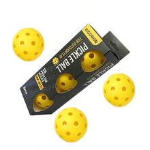 3pcs/Set 26-Hole Pickleball, Professional High Elasticity Wear-Resistant Indoor Pickleball Set, Suitable For Beginners And Advanced Players On Indoor Courts - Multicolor - View 5