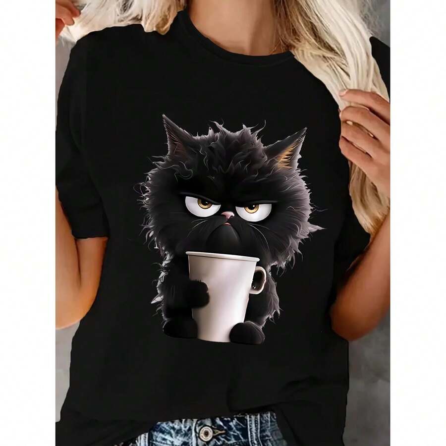 Women T-Shirts - Black - View 1
