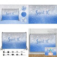 Party Backdrops - Silver - View 1