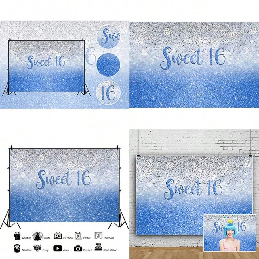 Party Backdrops - Silver - View 1