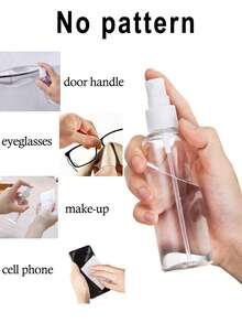 Botella de spray de viaje con patrón de lazo - Botella de spray multifuncional de niebla fina, adecuada para viajes; puede usarse como dispensador de desmaquillante, botella de spray para el cabello o rociador continuo, satisfaciendo las necesidades de peinado, riego de plantas e hidratación facial. - Multicolor - Ver 8