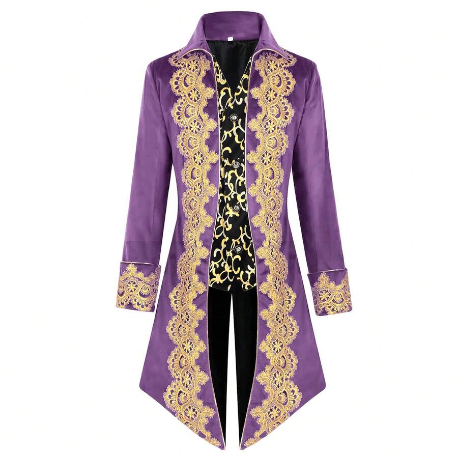 Cosplay Clothing - Lace Tuxedo Style 2 Purple - View 1