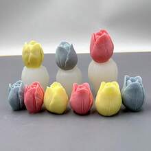 7# Tulip Silicone Mold, Candle, Wax Melts, Plaster, Soap, Home Decor Silicone Mold - A-White - View 3