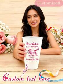 The Last Cowboy Dance 西部舞曲 The Last Cowboy Cup 納許維爾舞會 定製磨砂杯 個性化杯子 achelorette party achelorette party - 彩色 - 查看 3