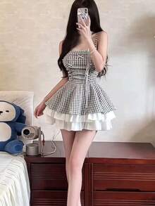 Women Short Dresses - Red - View 10