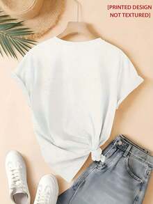 Camisetas GiftGraphic: Las Hermanas Elegantes Disfrutan de la Hora del Té, con un Diseño Estampado de Escena Acogedora, Camiseta Elegante para Mujer, Camiseta Refinada de Cuello Redondo para Mujer y una Camiseta Deportiva Casual para Damas. 100% algodón, suave. - Azul verdoso - Ver 6