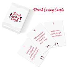 Drunken Lovers' Couple Bar Game Cards: Couple Drinking Game For Date Night And Anniversary - Premium Romantic Gift - Add Fun - View 7