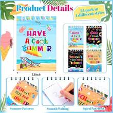 48 Pcs End Of Year Gifts Summer Gift Graduation Gift Beach Notepads With Ice Cream Pen For Teacher Student Pool Beach Birthday - 如圖 - 查看 2