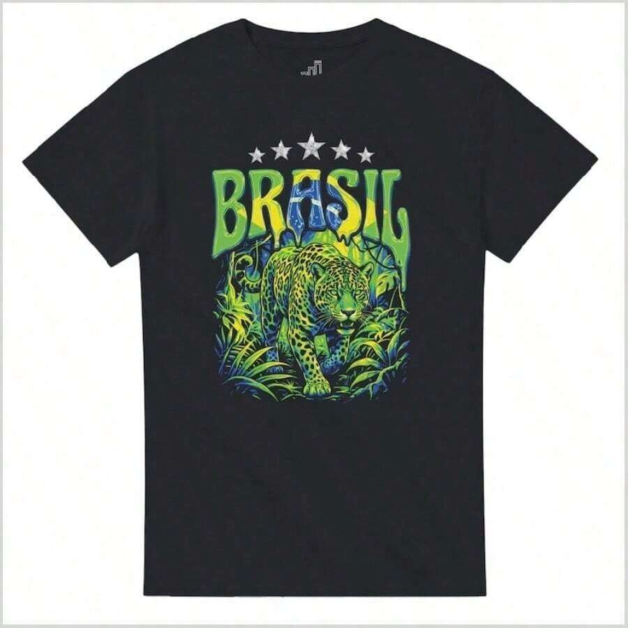 Camiseta De Fútbol De Brasil, Camiseta Joga Bonito, Camiseta De La Copa Mundial 2026, Camiseta Overs - Negro 2 - Ver 1