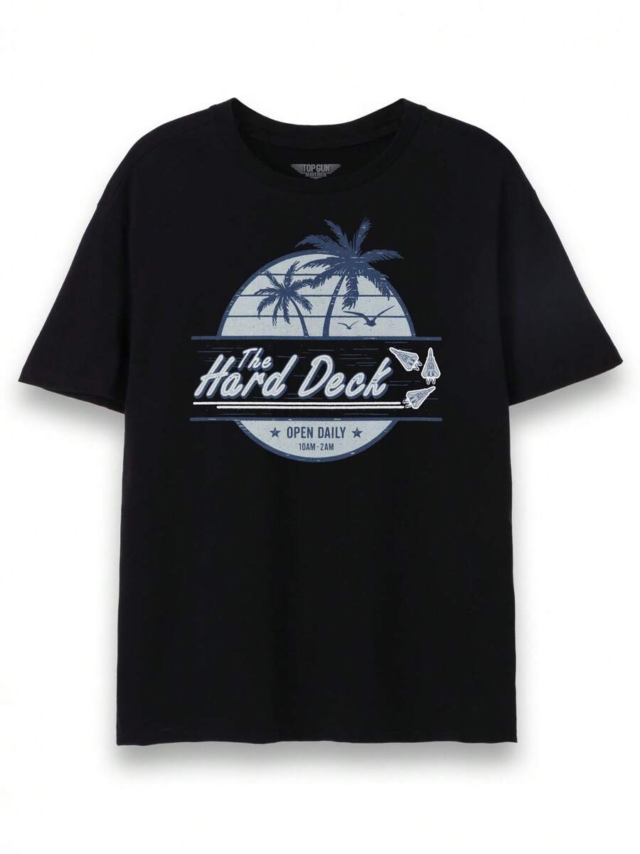 Camiseta para Hombre  | Camiseta de manga corta con estampado de armadura dura para adulto, color negro| Top de disfraz estilo vintage de película de acción estadounidense| Regalos de merchandising de series cinematográficas icónicas, blusas para mujer, blusas, blusas casuales para mujer, tops casuales para mujer, tops de mujer, tops, unisex. - Negro - Ver 1