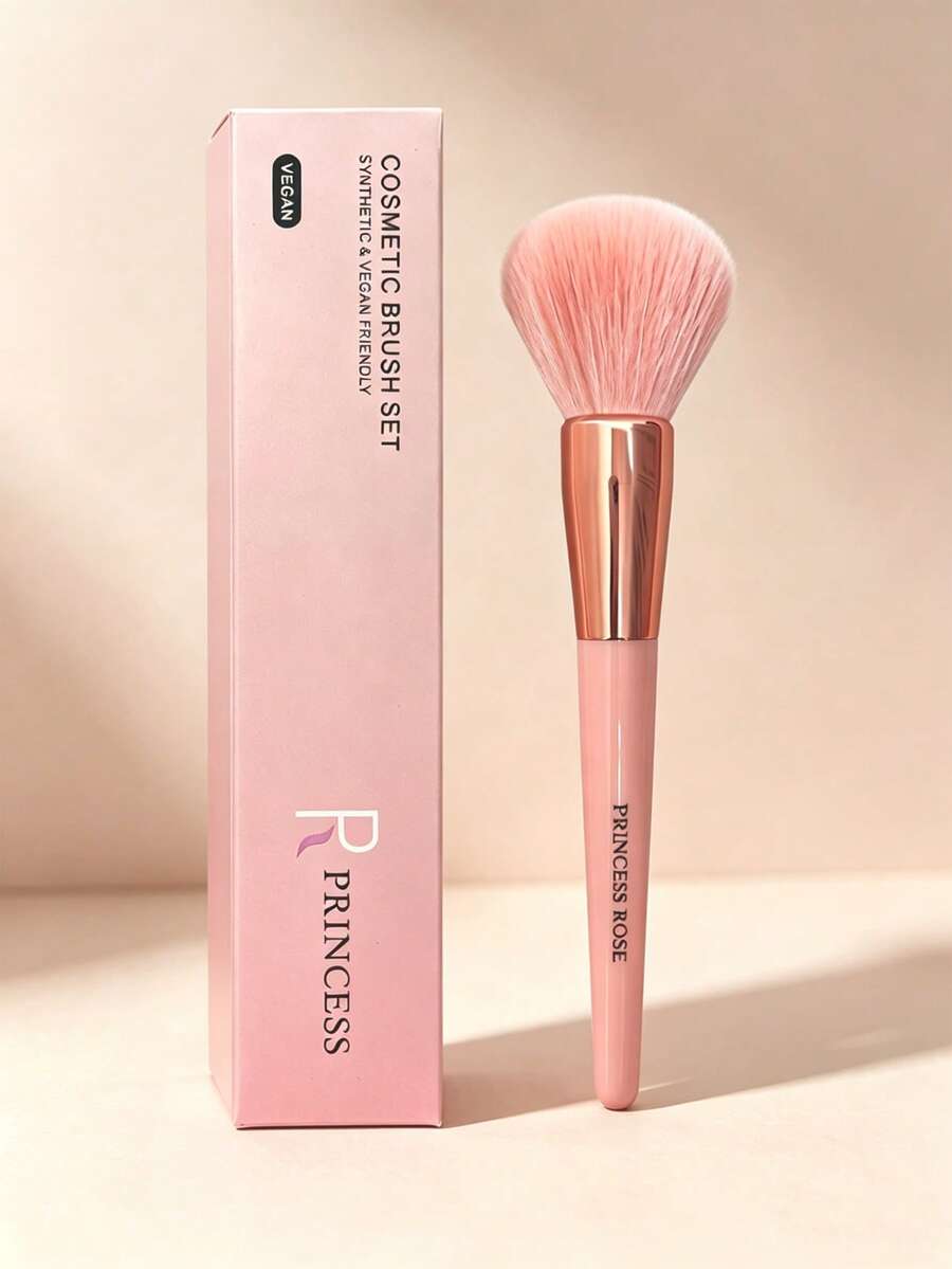 Cọ trang điểm má hồng cỡ lớn Princess Rose mới, đóng hộp riêng lẻ, lông mềm mại, tạo hiệu ứng tự nhiên cho người mới bắt đầu và chuyên nghiệp, tiện dụng khi đi du lịch, dùng được cho phấn phủ, kem nền, che khuyết điểm, má hồng và tạo khối. - Hồng - Xem 1