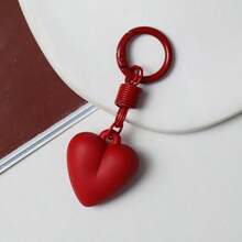 1pc Women's New Faux Cake Keychain PU Heart Key Chain Pendant Bag Charm Key Ring Best Party Gift Jewelry - Multicolor - View 5
