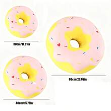 1pc Plush Donut Pillow, Donut Seat Cushion, Soft Doll Doll, Bedroom Decor, Holiday/Birthday Gift, Perfect Present - Multicolor - View 15
