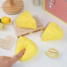 Nuevo juguete antiestrés de queso con forma triangular, tacto suave premium, experiencia de rebote lento al apretar, regulación emocional, decoración de experiencia sensorial multiusos, perfecto para coleccionar y como regalo festivo para adolescentes - Multicolor - Ver 7