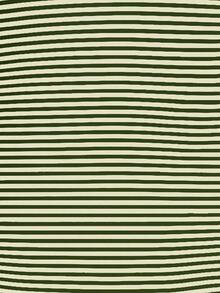 Camiseta de tirantes a rayas minimalista y de moda, regalo para amigos - Verde Oscuro - Ver 3