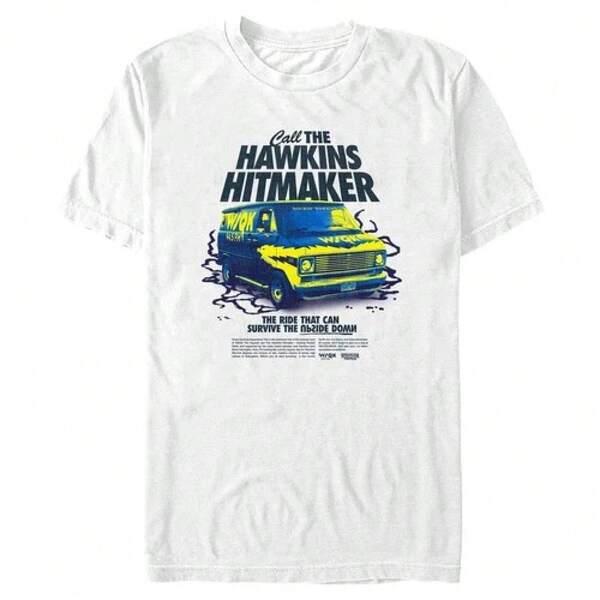 Men's Neon Van Call The Hawkins Hitmaker T-Shirtblusas para mujer playeras de mujer vestidos casuales para mujer y2k playeras