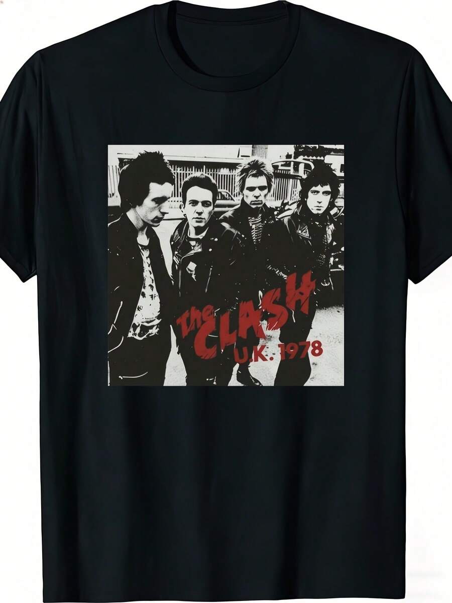 Camisa y Camiseta Casual Elegante para Mujer - 1 UnidadCamisetas unisex, suaves y adecuadas para todas las estaciones, un artículo imprescindible de la moda casual urbana, versátiles para cualquier época del año, a un precio razonable para el uso diario y un regalo perfecto para fans y amigos.,Camisetas Casuales para Mujer: Una colección que incluye camisetas casuales, tops y camisetas ideales para el uso diario.Confeccionadas con tejidos ligeros y transpirables, estas prendas presentan una estética de inspiración vintage, lo que las convierte en una excelente opción tanto para la vida universitaria como para conjuntos cotidianos.Los diseños son encantadores y bonitos, con un corte cómodo y favorecedor.Gracias a su estilo clásico, tejidos suaves al tacto y sensación agradable para la piel, estas prendas poseen un distintivo aire de inspiración mexicana. - Negro - Ver 1