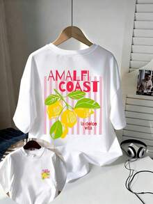 Magliette estive: T-shirt casual da uomo con stampa di limoni, 100% cotone, comoda per il tempo libero, ideale per gli sport all'aria aperta, elegante e versatile, adatta per l'uso quotidiano e le attività ricreative, t-shirt per il weekend, un regalo ideale per gli uomini. T-shirt in cotone, estiva da uomo - Bianco - Visualizzare 2
