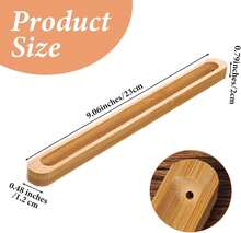 3pcs Bamboo Incense Holder With Adjustable Angle Ash Catcher 9 Incense Burner For Meditation Yoga Home Decor Aromatherapy Spiritual Gift Relaxation Stick Incense Holder - 3pcs - View 2